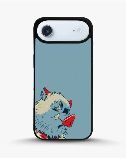 Wolf Graphic Phone Case - Bold Blue & Red Print for iPhone, Samsung, Pixel, OnePlus & Vivo