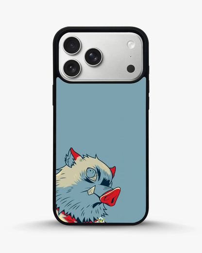 Wolf Graphic Phone Case - Bold Blue & Red Print for iPhone, Samsung, Pixel, OnePlus & Vivo