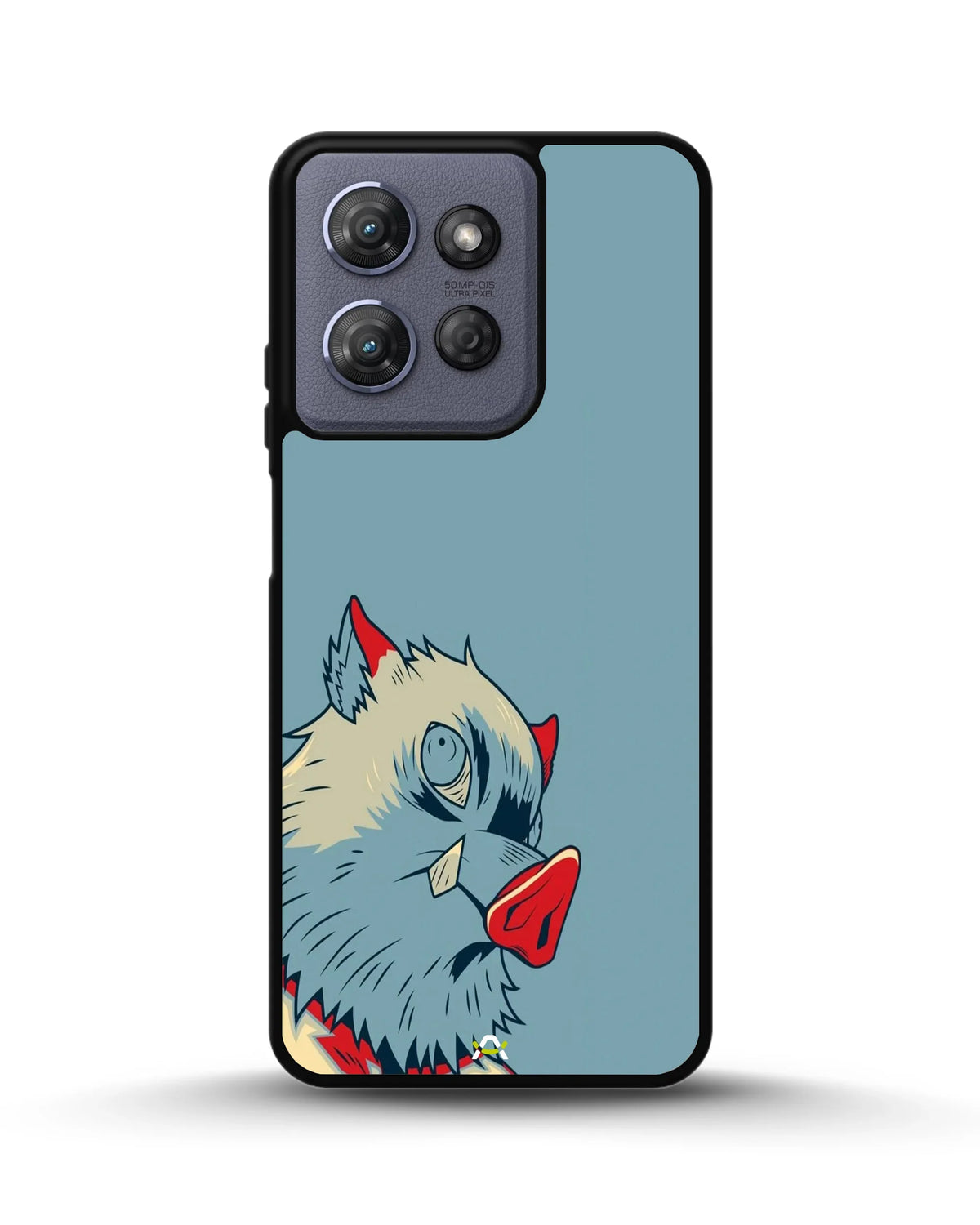 Wolf Graphic Phone Case - Bold Blue & Red Print for iPhone, Samsung, Pixel, OnePlus & Vivo