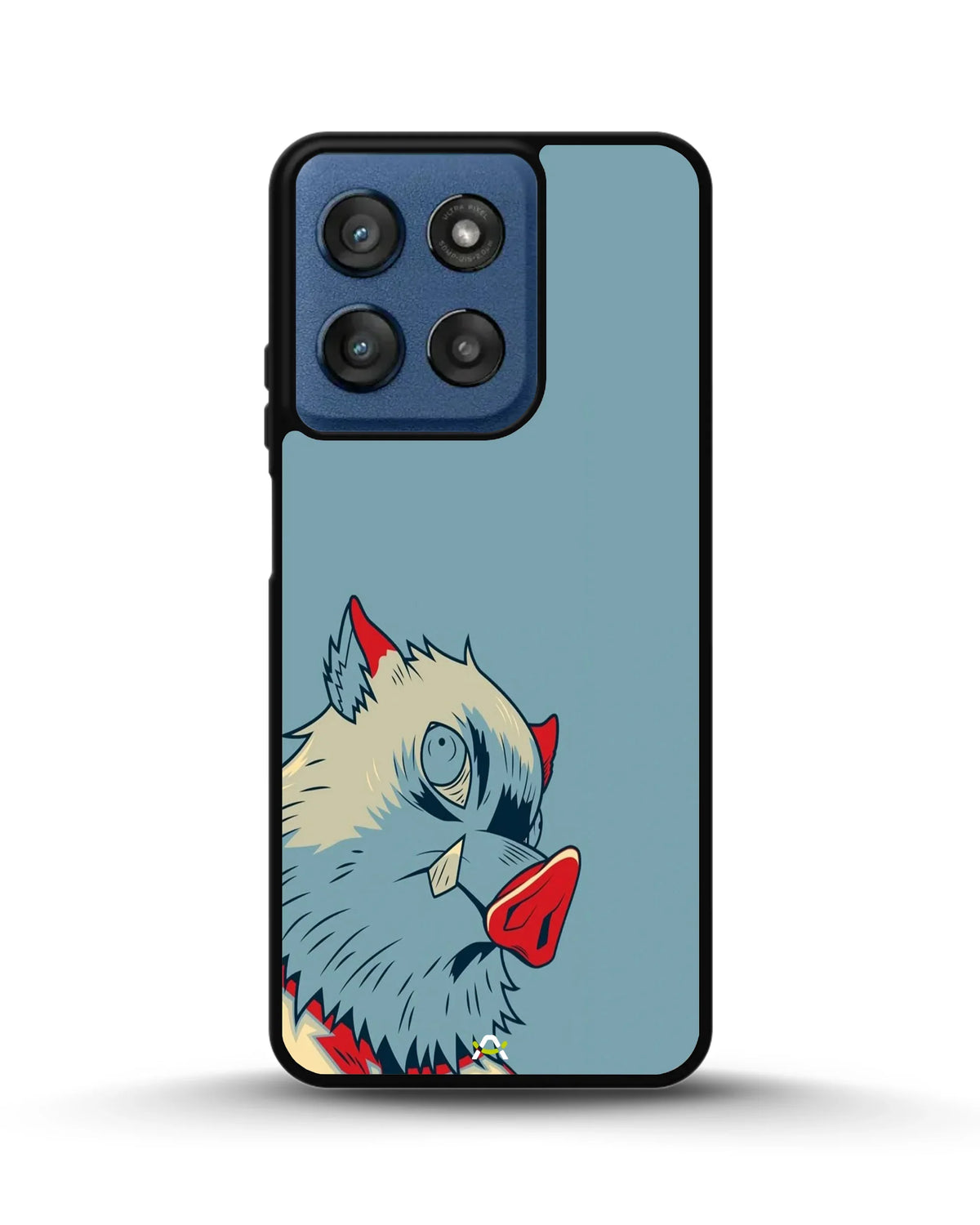 Wolf Graphic Phone Case - Bold Blue & Red Print for iPhone, Samsung, Pixel, OnePlus & Vivo