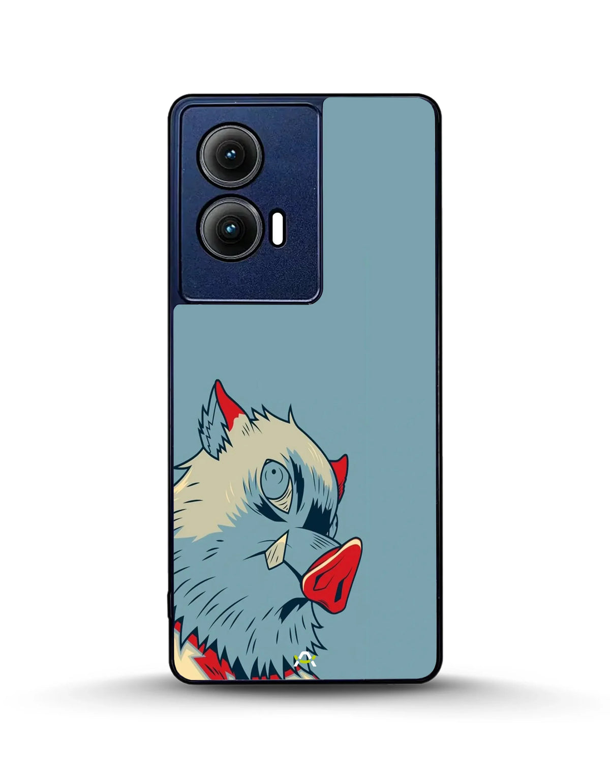 Wolf Graphic Phone Case - Bold Blue & Red Print for iPhone, Samsung, Pixel, OnePlus & Vivo