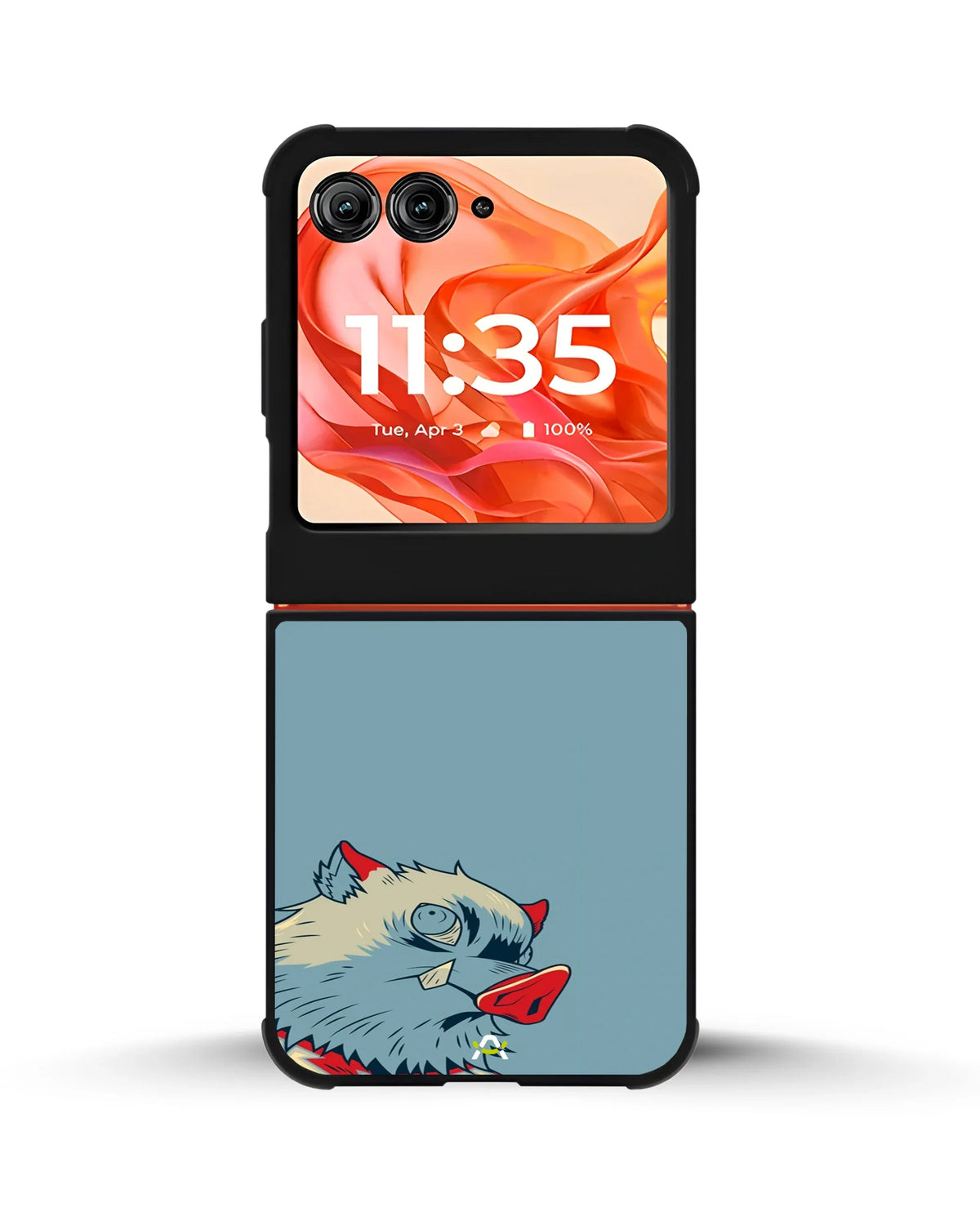 Wolf Graphic Phone Case - Bold Blue & Red Print for iPhone, Samsung, Pixel, OnePlus & Vivo