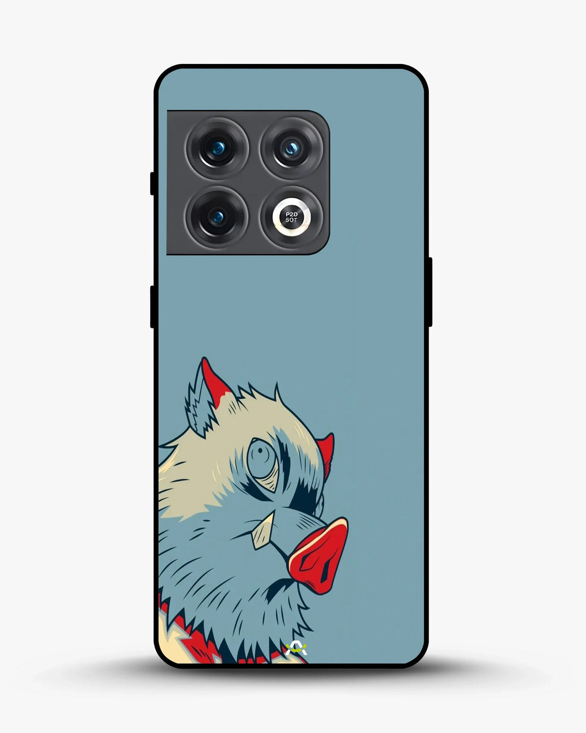 Wolf Graphic Phone Case - Bold Blue & Red Print for iPhone, Samsung, Pixel, OnePlus & Vivo