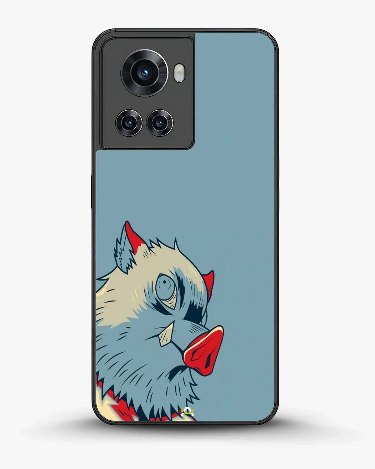 Wolf Graphic Phone Case - Bold Blue & Red Print for iPhone, Samsung, Pixel, OnePlus & Vivo