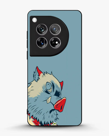 Wolf Graphic Phone Case - Bold Blue & Red Print for iPhone, Samsung, Pixel, OnePlus & Vivo