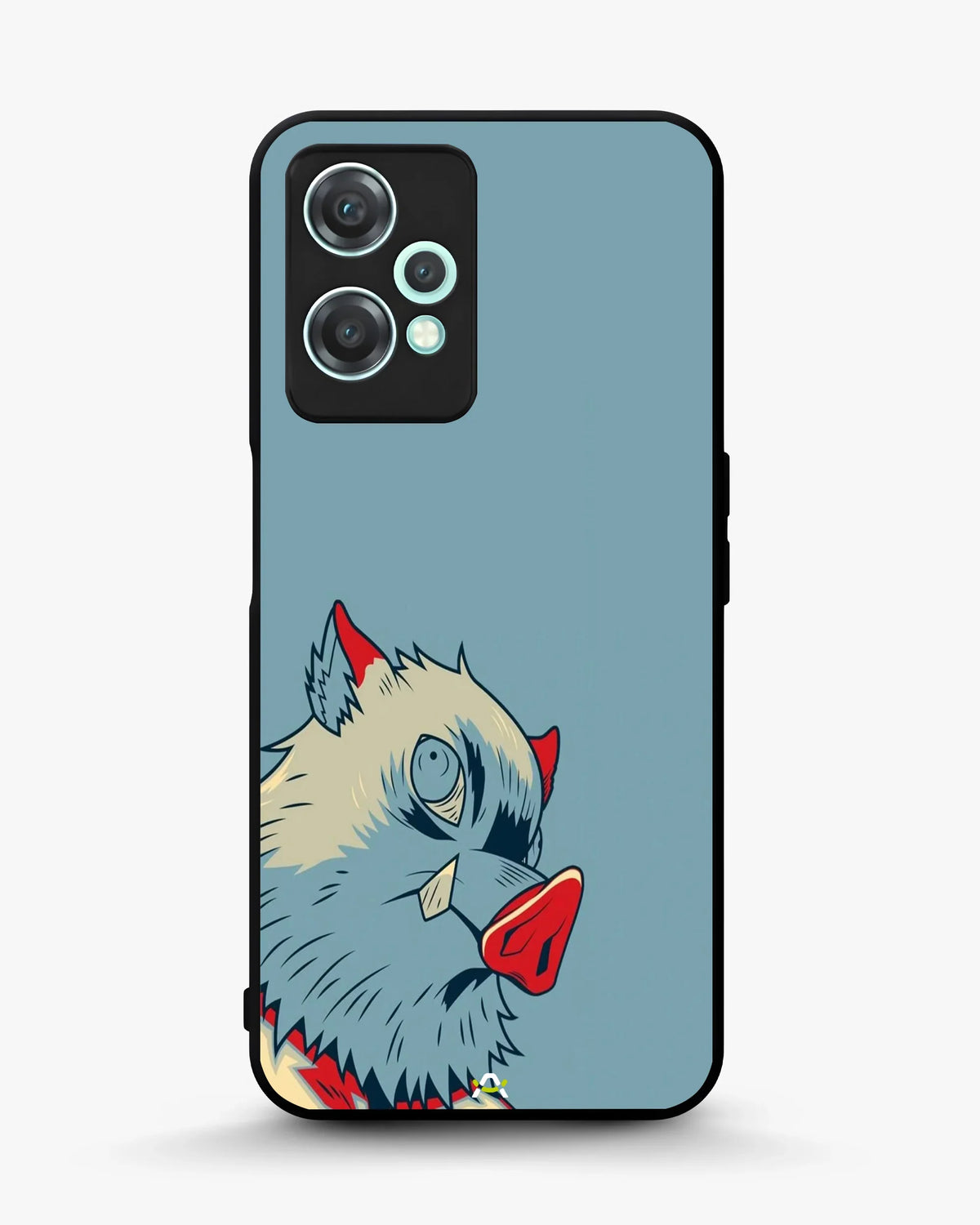 Wolf Graphic Phone Case - Bold Blue & Red Print for iPhone, Samsung, Pixel, OnePlus & Vivo