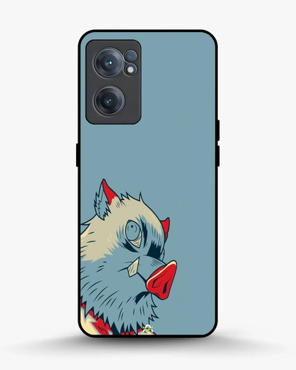 Wolf Graphic Phone Case - Bold Blue & Red Print for iPhone, Samsung, Pixel, OnePlus & Vivo
