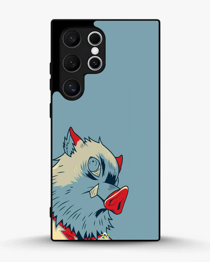 Wolf Graphic Phone Case - Bold Blue & Red Print for iPhone, Samsung, Pixel, OnePlus & Vivo