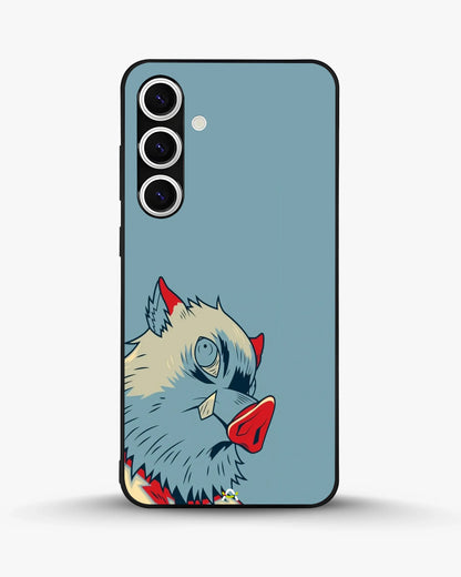 Wolf Graphic Phone Case - Bold Blue & Red Print for iPhone, Samsung, Pixel, OnePlus & Vivo
