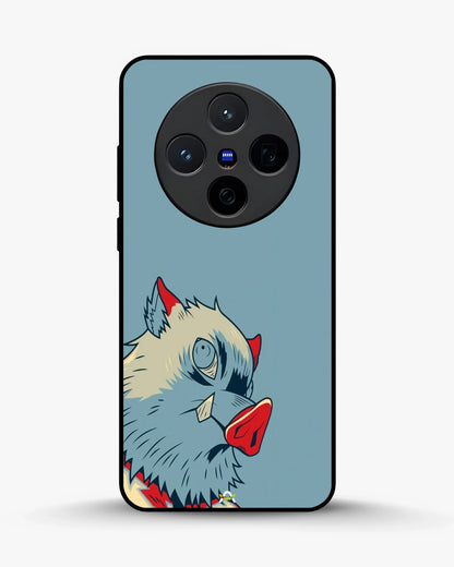 Wolf Graphic Phone Case - Bold Blue & Red Print for iPhone, Samsung, Pixel, OnePlus & Vivo