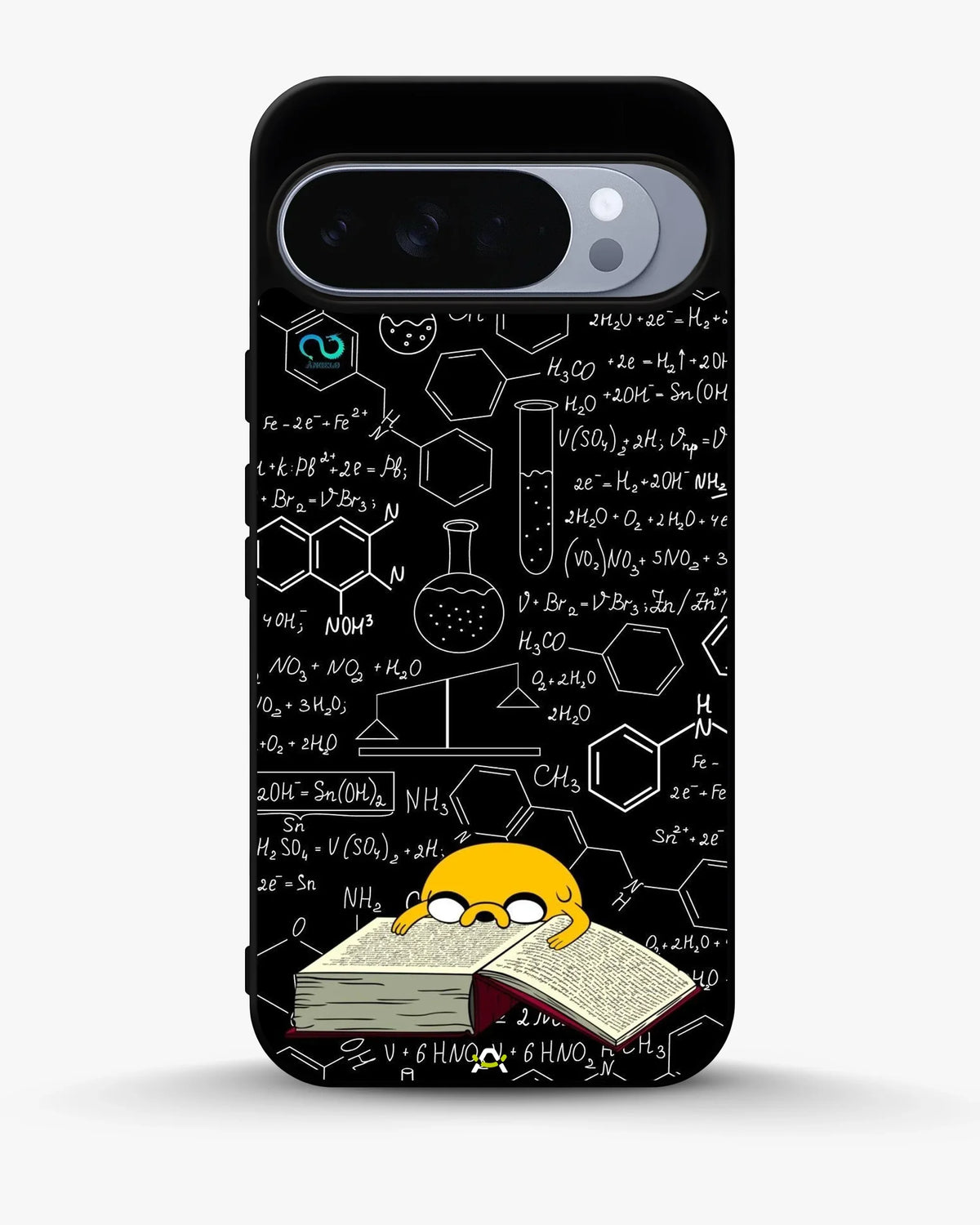 Yellow Cartoon Dog Phone Case - Quirky Black & Yellow Print for iPhone, Samsung, Pixel, OnePlus & Vivo