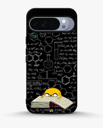 Yellow Cartoon Dog Phone Case - Quirky Black & Yellow Print for iPhone, Samsung, Pixel, OnePlus & Vivo