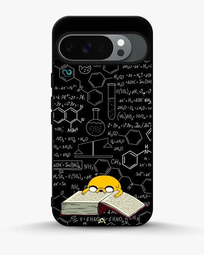 Yellow Cartoon Dog Phone Case - Quirky Black & Yellow Print for iPhone, Samsung, Pixel, OnePlus & Vivo