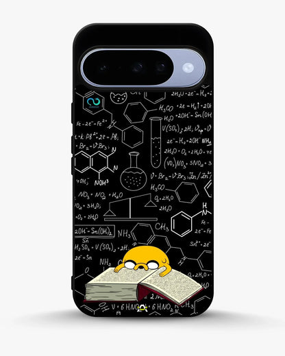 Yellow Cartoon Dog Phone Case - Quirky Black & Yellow Print for iPhone, Samsung, Pixel, OnePlus & Vivo