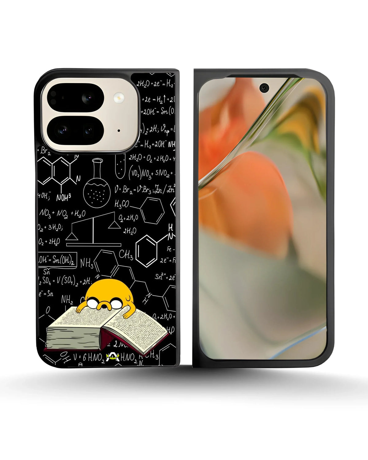 Yellow Cartoon Dog Phone Case - Quirky Black & Yellow Print for iPhone, Samsung, Pixel, OnePlus & Vivo
