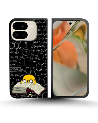 Yellow Cartoon Dog Phone Case - Quirky Black & Yellow Print for iPhone, Samsung, Pixel, OnePlus & Vivo
