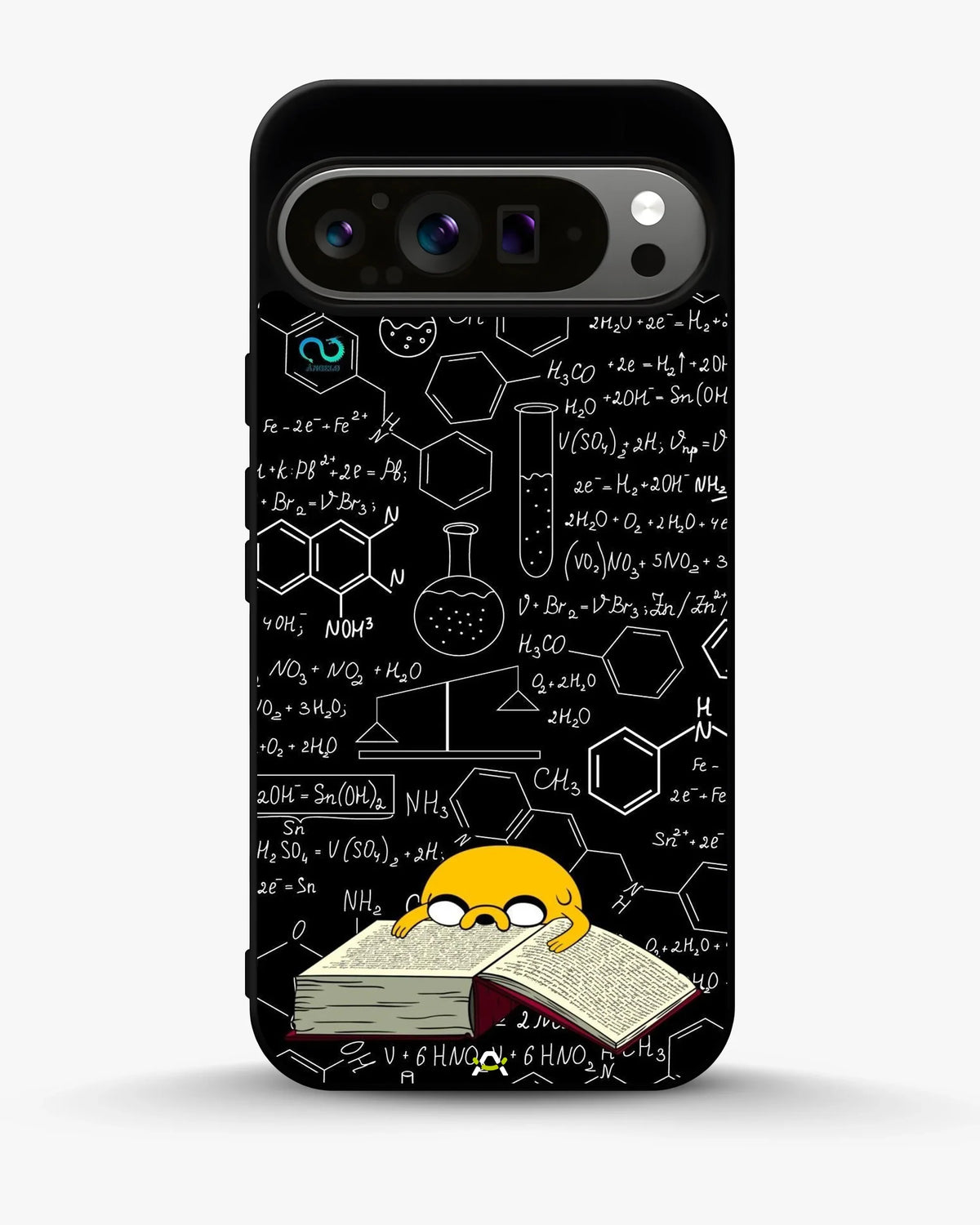 Yellow Cartoon Dog Phone Case - Quirky Black & Yellow Print for iPhone, Samsung, Pixel, OnePlus & Vivo