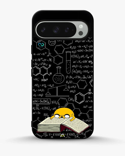 Yellow Cartoon Dog Phone Case - Quirky Black & Yellow Print for iPhone, Samsung, Pixel, OnePlus & Vivo