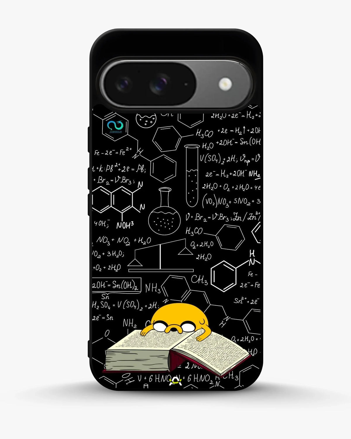 Yellow Cartoon Dog Phone Case - Quirky Black & Yellow Print for iPhone, Samsung, Pixel, OnePlus & Vivo