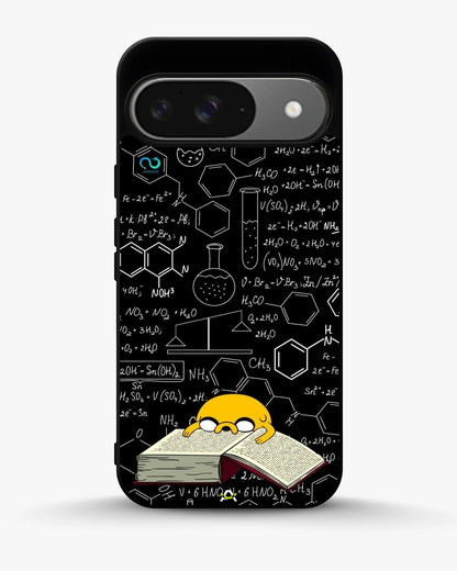 Yellow Cartoon Dog Phone Case - Quirky Black & Yellow Print for iPhone, Samsung, Pixel, OnePlus & Vivo
