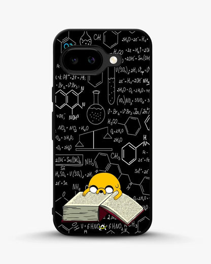 Yellow Cartoon Dog Phone Case - Quirky Black & Yellow Print for iPhone, Samsung, Pixel, OnePlus & Vivo