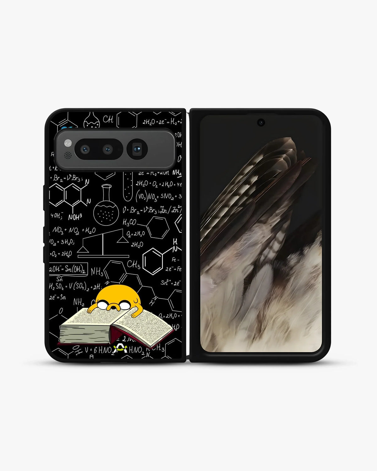 Yellow Cartoon Dog Phone Case - Quirky Black & Yellow Print for iPhone, Samsung, Pixel, OnePlus & Vivo