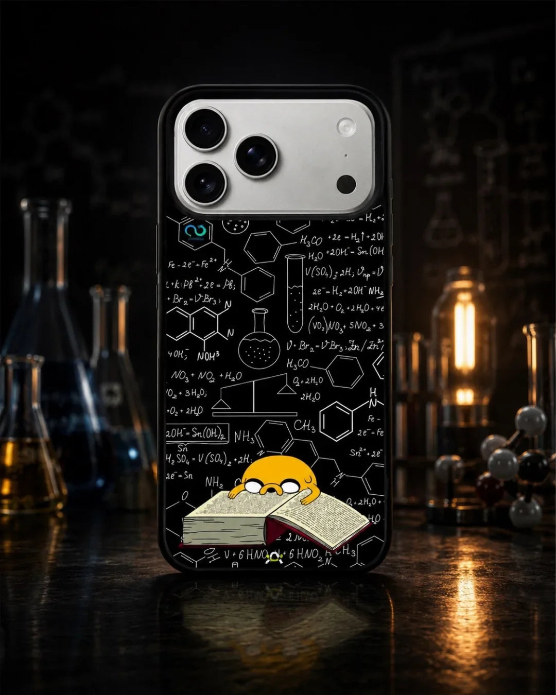 Yellow Cartoon Dog Phone Case - Quirky Black & Yellow Print for iPhone, Samsung, Pixel, OnePlus & Vivo