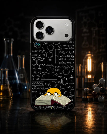 Yellow Cartoon Dog Phone Case - Quirky Black & Yellow Print for iPhone, Samsung, Pixel, OnePlus & Vivo
