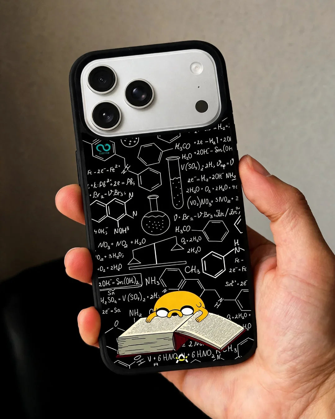 Yellow Cartoon Dog Phone Case - Quirky Black & Yellow Print for iPhone, Samsung, Pixel, OnePlus & Vivo