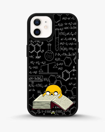 Yellow Cartoon Dog Phone Case - Quirky Black & Yellow Print for iPhone, Samsung, Pixel, OnePlus & Vivo