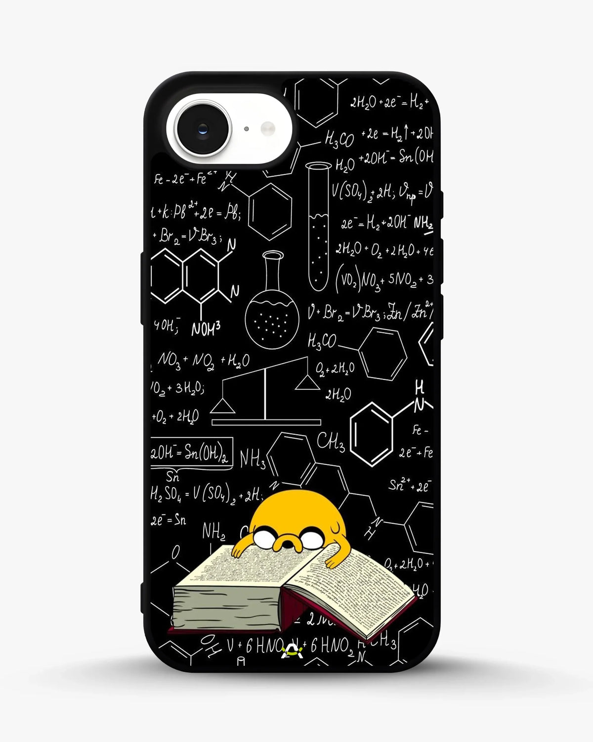 Yellow Cartoon Dog Phone Case - Quirky Black & Yellow Print for iPhone, Samsung, Pixel, OnePlus & Vivo