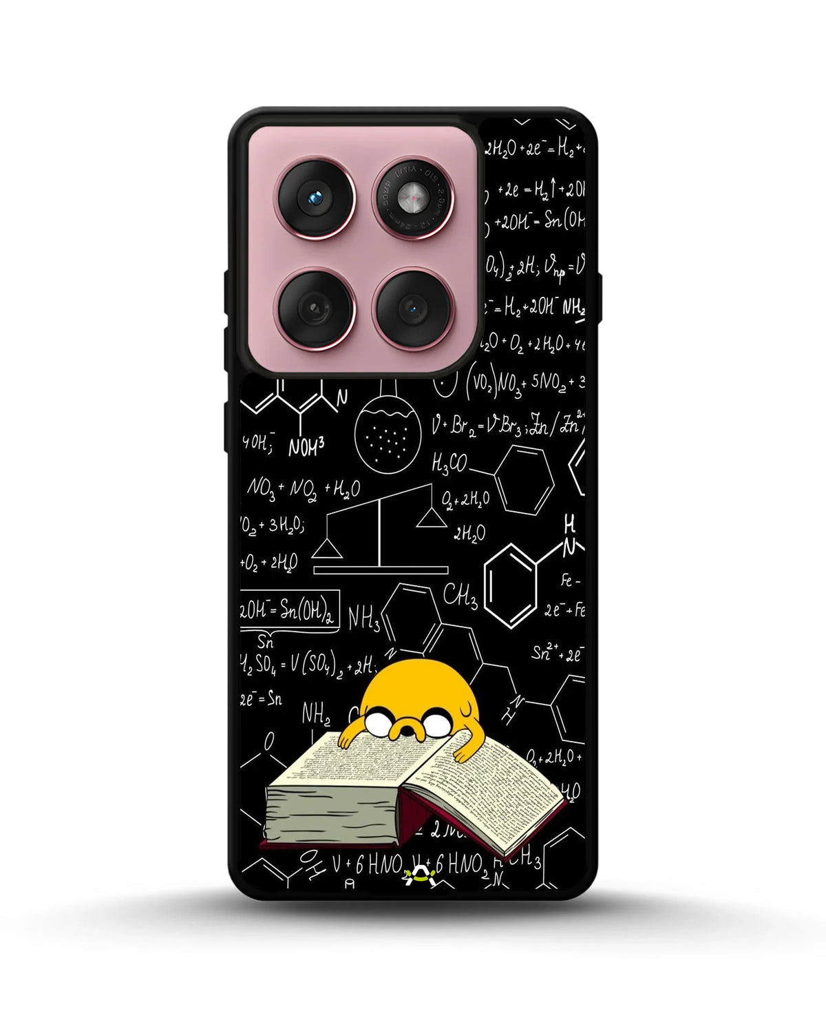 Yellow Cartoon Dog Phone Case - Quirky Black & Yellow Print for iPhone, Samsung, Pixel, OnePlus & Vivo