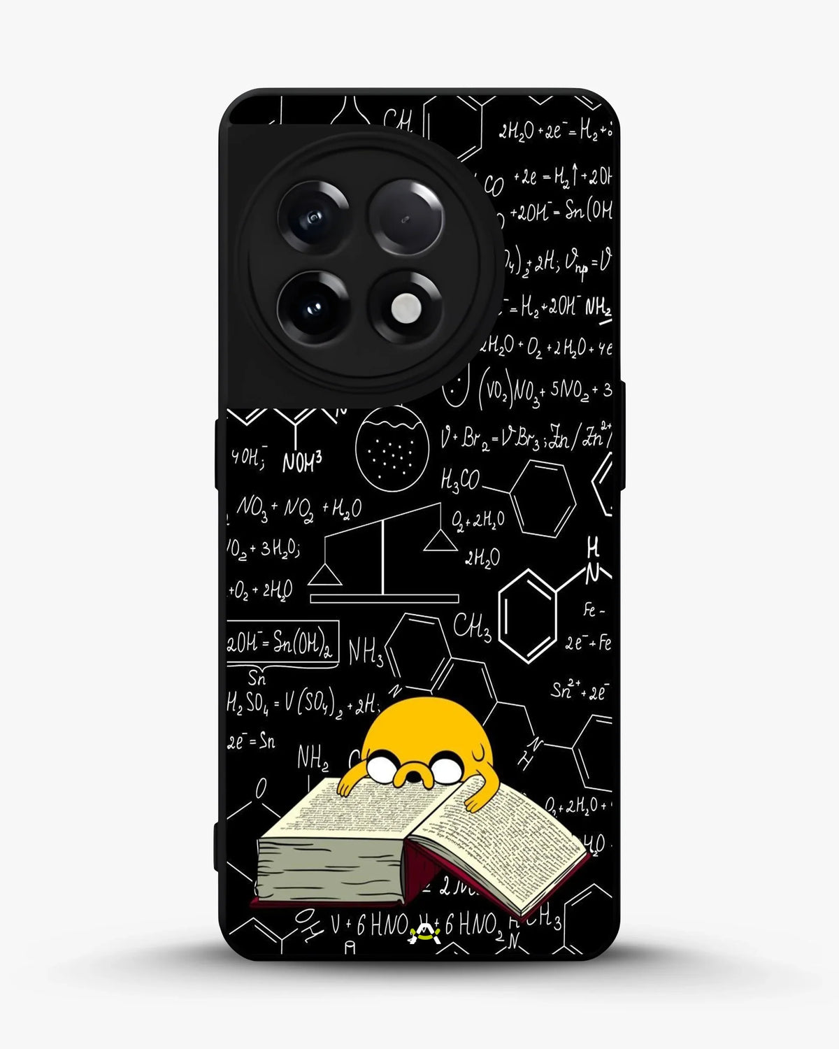 Yellow Cartoon Dog Phone Case - Quirky Black & Yellow Print for iPhone, Samsung, Pixel, OnePlus & Vivo