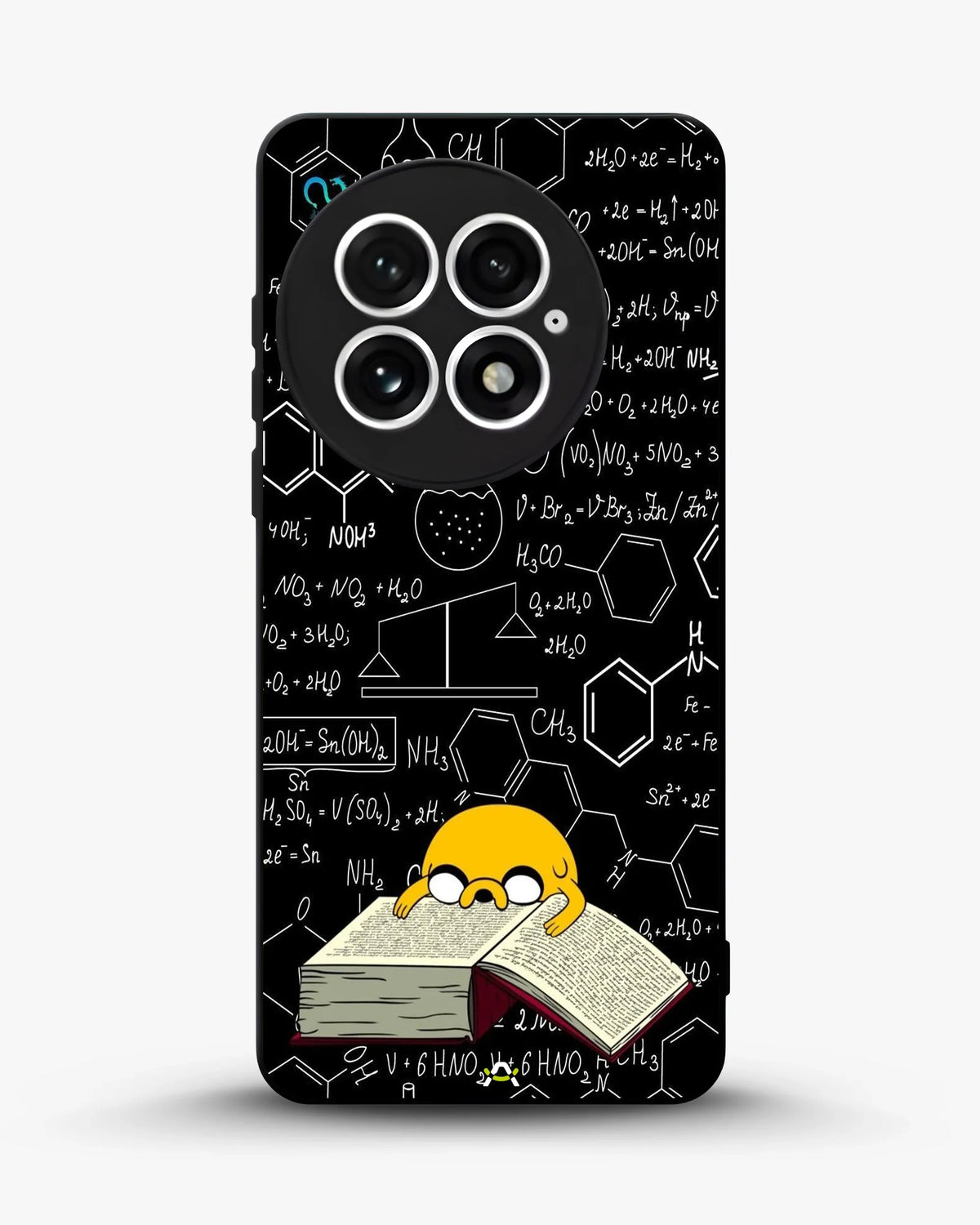 Yellow Cartoon Dog Phone Case - Quirky Black & Yellow Print for iPhone, Samsung, Pixel, OnePlus & Vivo