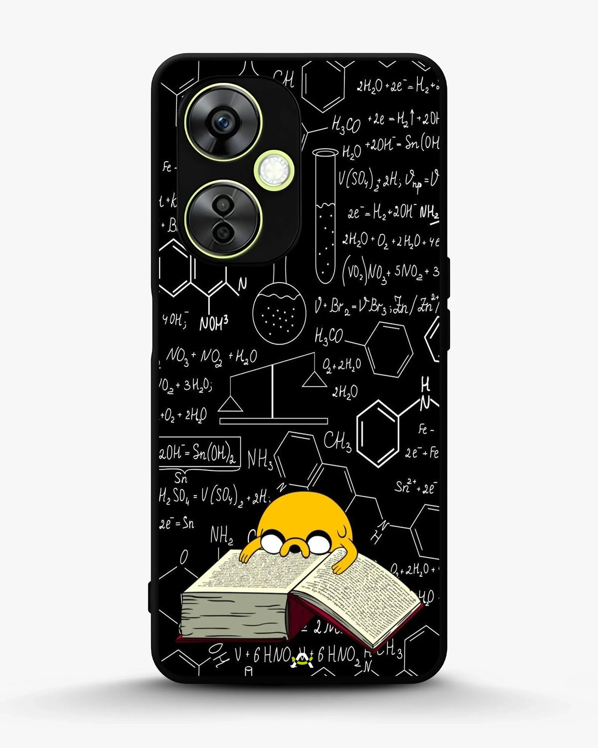 Yellow Cartoon Dog Phone Case - Quirky Black & Yellow Print for iPhone, Samsung, Pixel, OnePlus & Vivo
