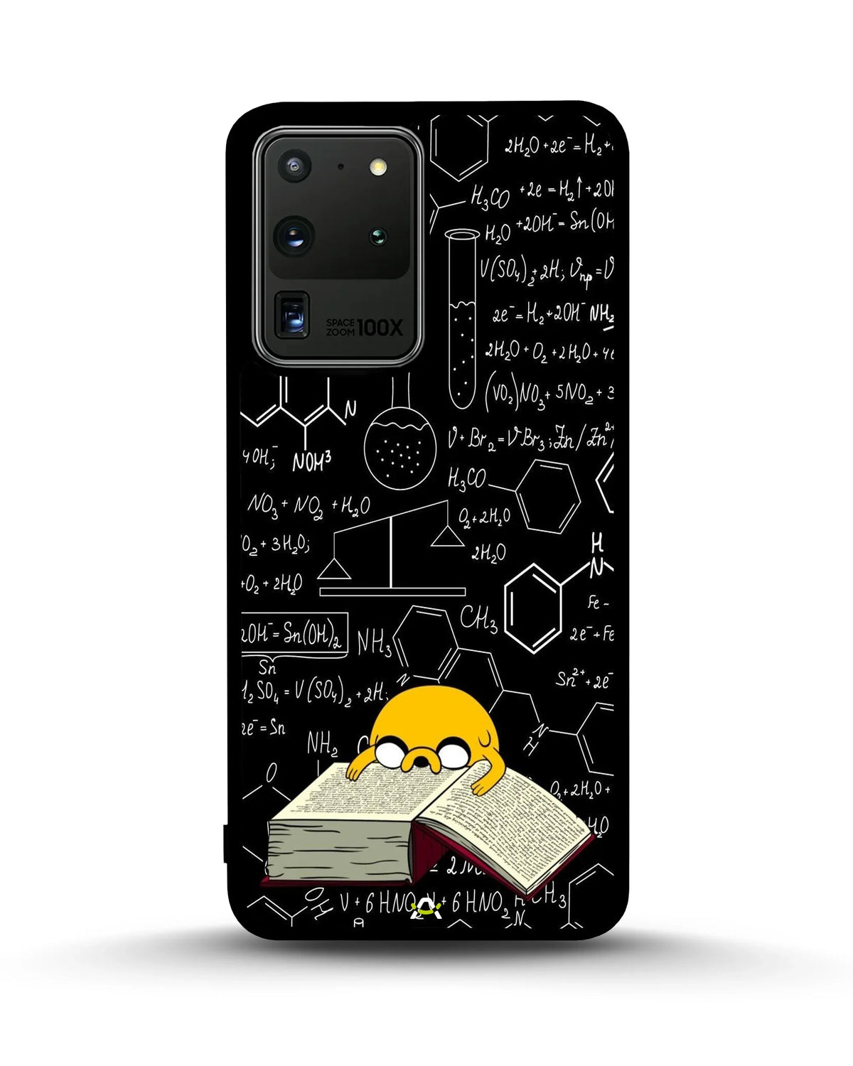 Yellow Cartoon Dog Phone Case - Quirky Black & Yellow Print for iPhone, Samsung, Pixel, OnePlus & Vivo