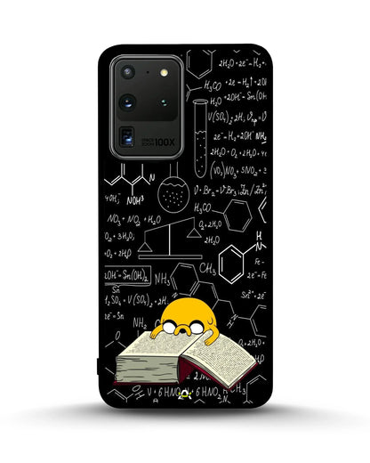 Yellow Cartoon Dog Phone Case - Quirky Black & Yellow Print for iPhone, Samsung, Pixel, OnePlus & Vivo