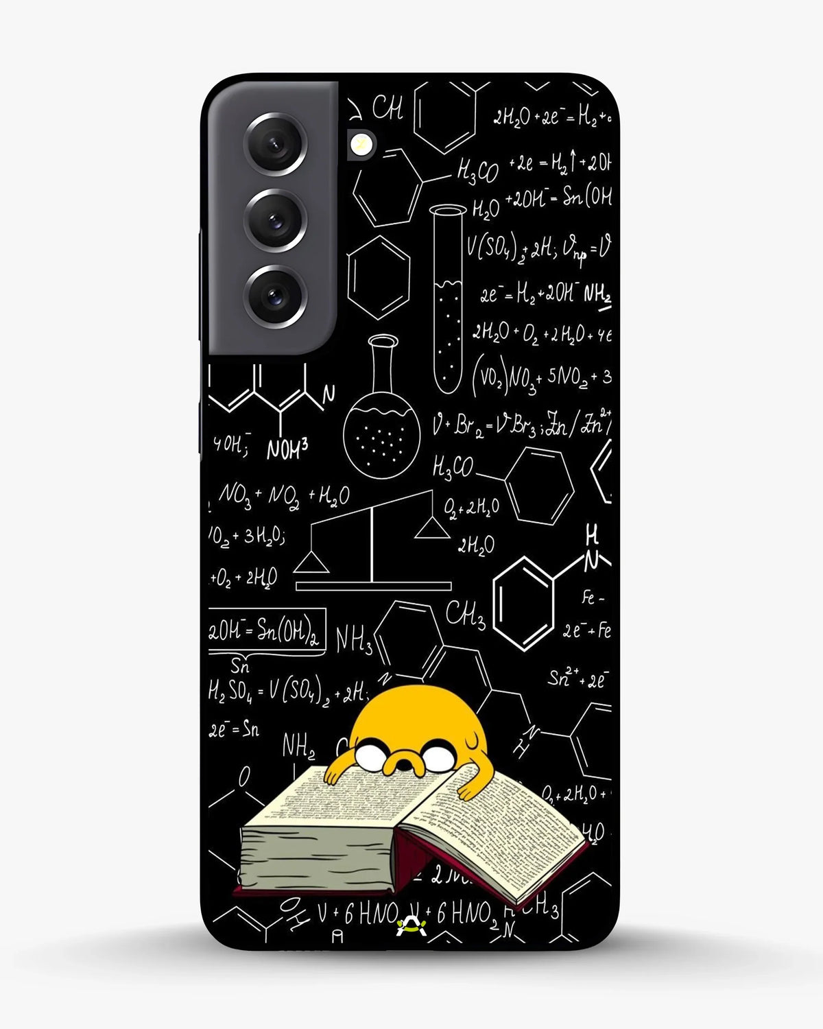 Yellow Cartoon Dog Phone Case - Quirky Black & Yellow Print for iPhone, Samsung, Pixel, OnePlus & Vivo