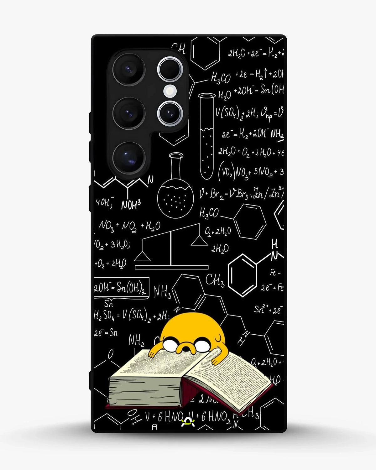 Yellow Cartoon Dog Phone Case - Quirky Black & Yellow Print for iPhone, Samsung, Pixel, OnePlus & Vivo