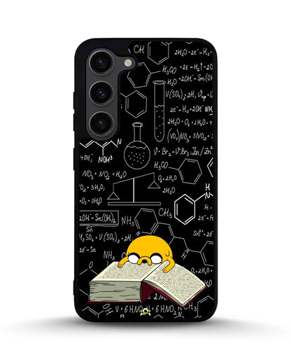 Yellow Cartoon Dog Phone Case - Quirky Black & Yellow Print for iPhone, Samsung, Pixel, OnePlus & Vivo