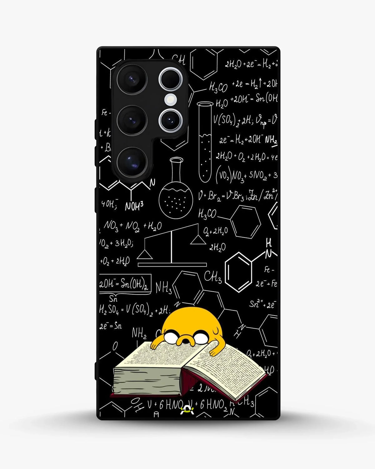 Yellow Cartoon Dog Phone Case - Quirky Black & Yellow Print for iPhone, Samsung, Pixel, OnePlus & Vivo