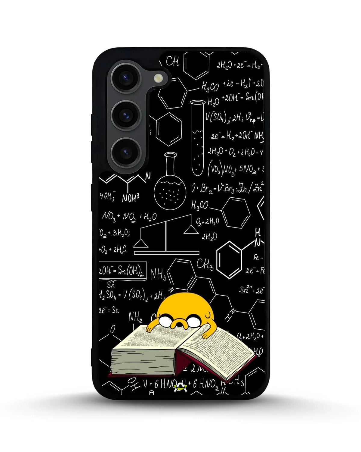 Yellow Cartoon Dog Phone Case - Quirky Black & Yellow Print for iPhone, Samsung, Pixel, OnePlus & Vivo