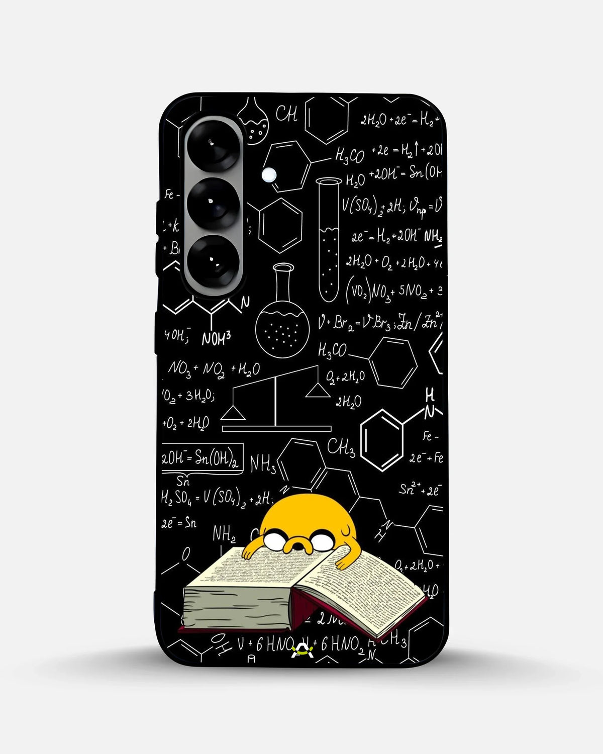 Yellow Cartoon Dog Phone Case - Quirky Black & Yellow Print for iPhone, Samsung, Pixel, OnePlus & Vivo