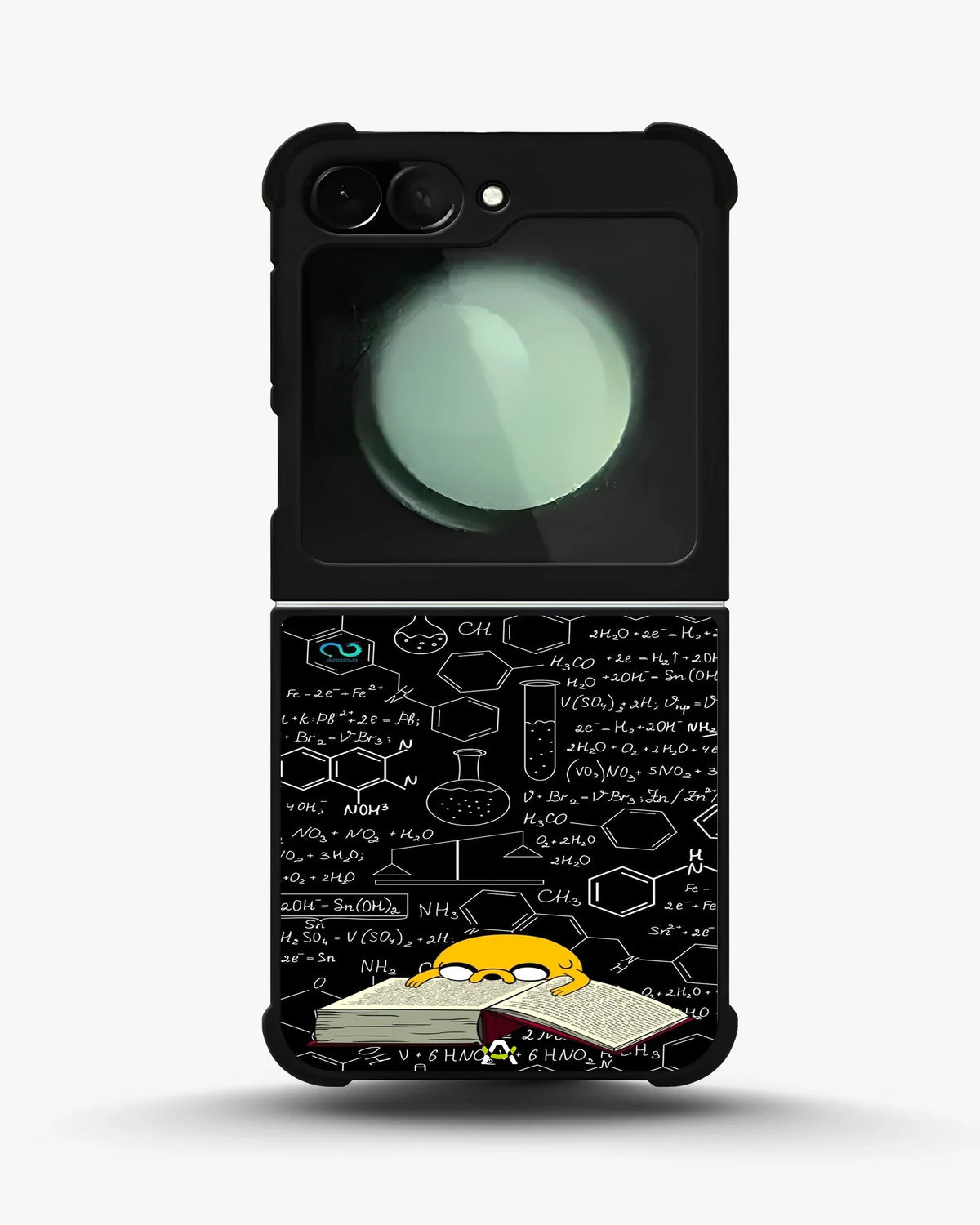 Yellow Cartoon Dog Phone Case - Quirky Black & Yellow Print for iPhone, Samsung, Pixel, OnePlus & Vivo
