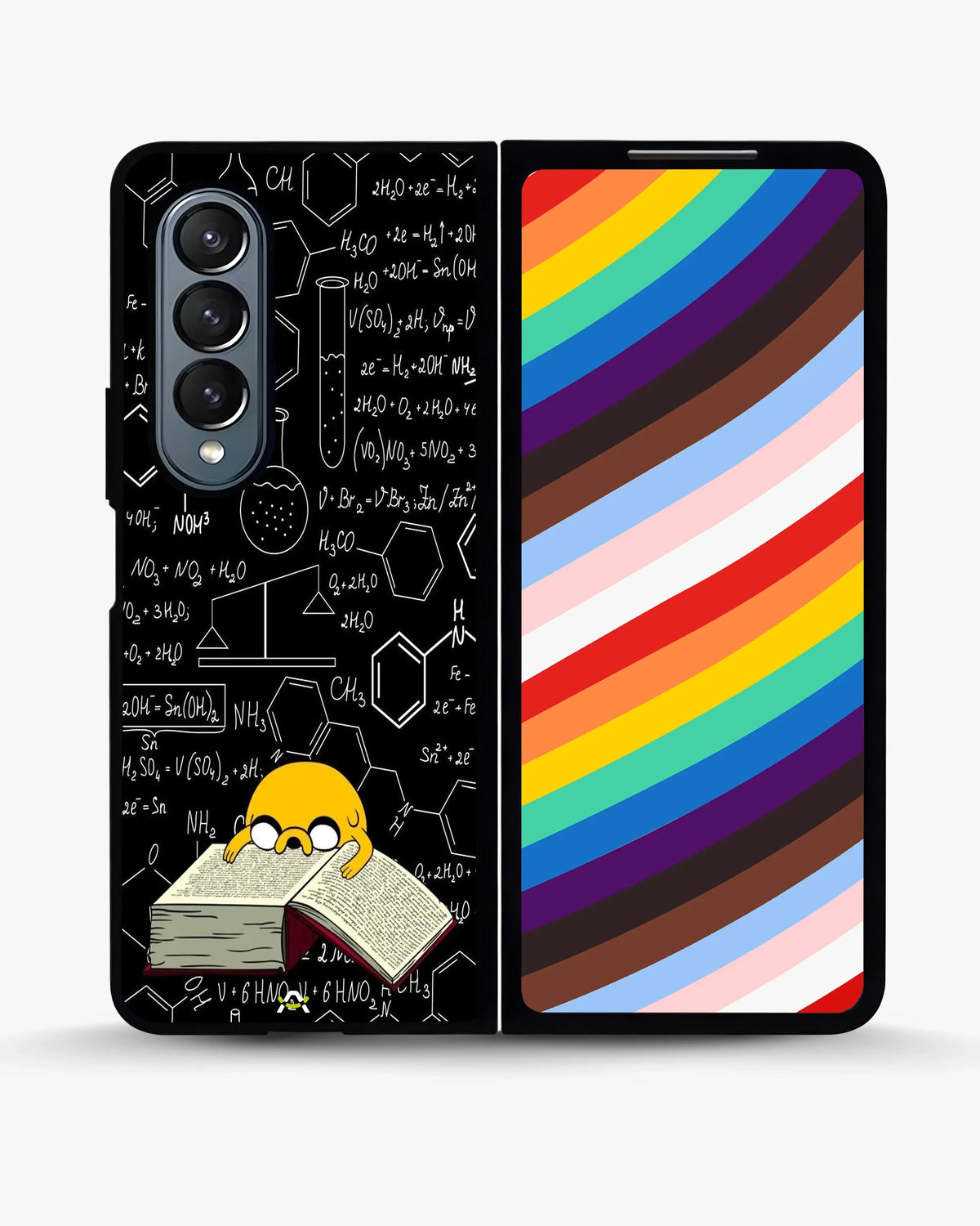 Yellow Cartoon Dog Phone Case - Quirky Black & Yellow Print for iPhone, Samsung, Pixel, OnePlus & Vivo