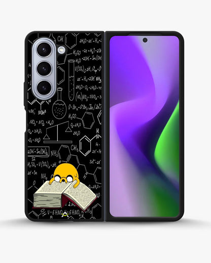 Yellow Cartoon Dog Phone Case - Quirky Black & Yellow Print for iPhone, Samsung, Pixel, OnePlus & Vivo
