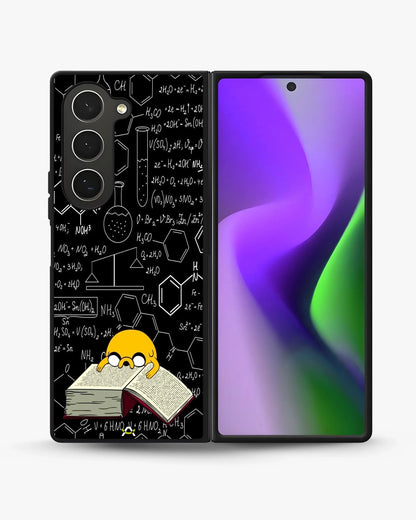 Yellow Cartoon Dog Phone Case - Quirky Black & Yellow Print for iPhone, Samsung, Pixel, OnePlus & Vivo
