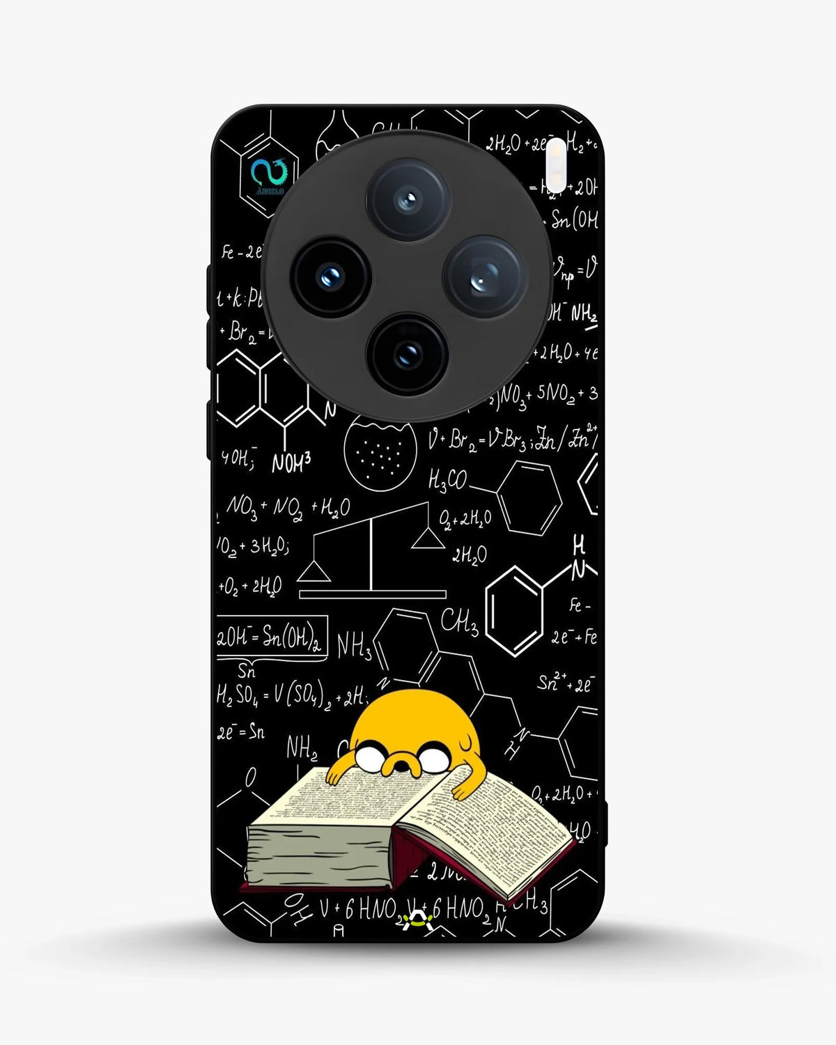 Yellow Cartoon Dog Phone Case - Quirky Black & Yellow Print for iPhone, Samsung, Pixel, OnePlus & Vivo
