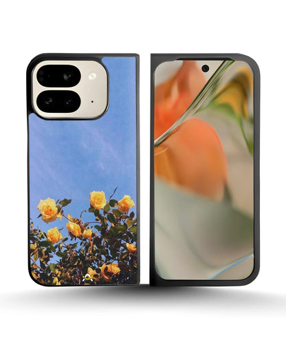 Yellow Roses Sky Phone Case - Cheerful Yellow & Blue Print for iPhone, Samsung, Pixel, OnePlus & Vivo