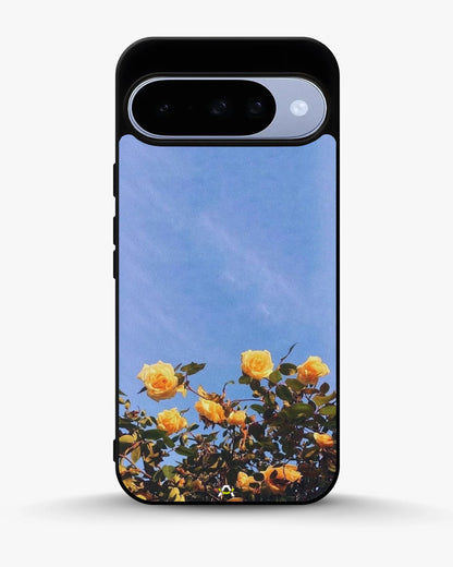 Yellow Roses Sky Phone Case - Cheerful Yellow & Blue Print for iPhone, Samsung, Pixel, OnePlus & Vivo